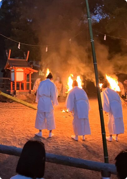 野上神社 祭典（若草山麓）